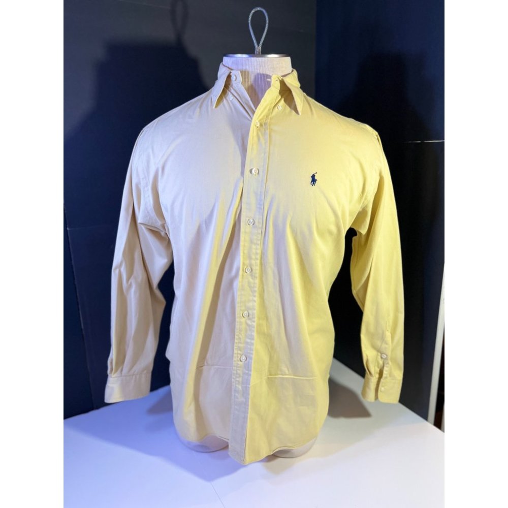 Men’s Raphael Lauren polo Long sleeve Yellow Large